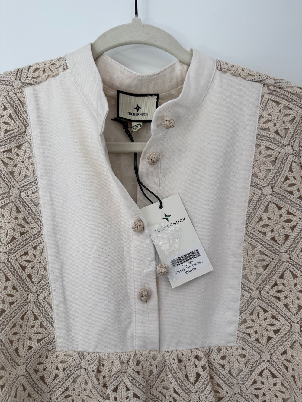 Tuckernuck Tan Diamond Lace Mini Calliope Dress Size Medium New with Tags
$198 - Picture 6 of 15